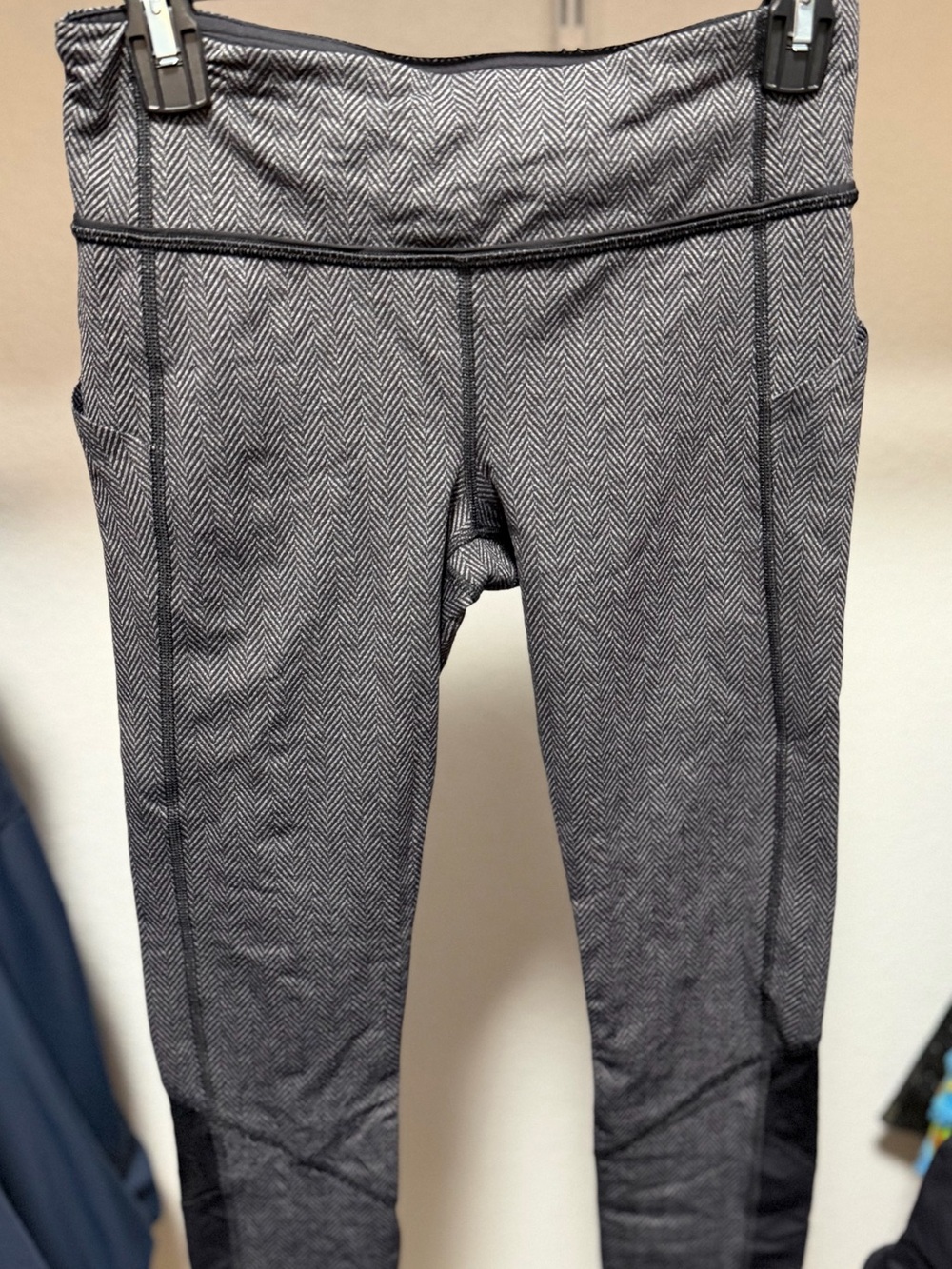 Lululemon Pace Rival Crop *22" -
Giant Herringbone Black Heathered Black / Black